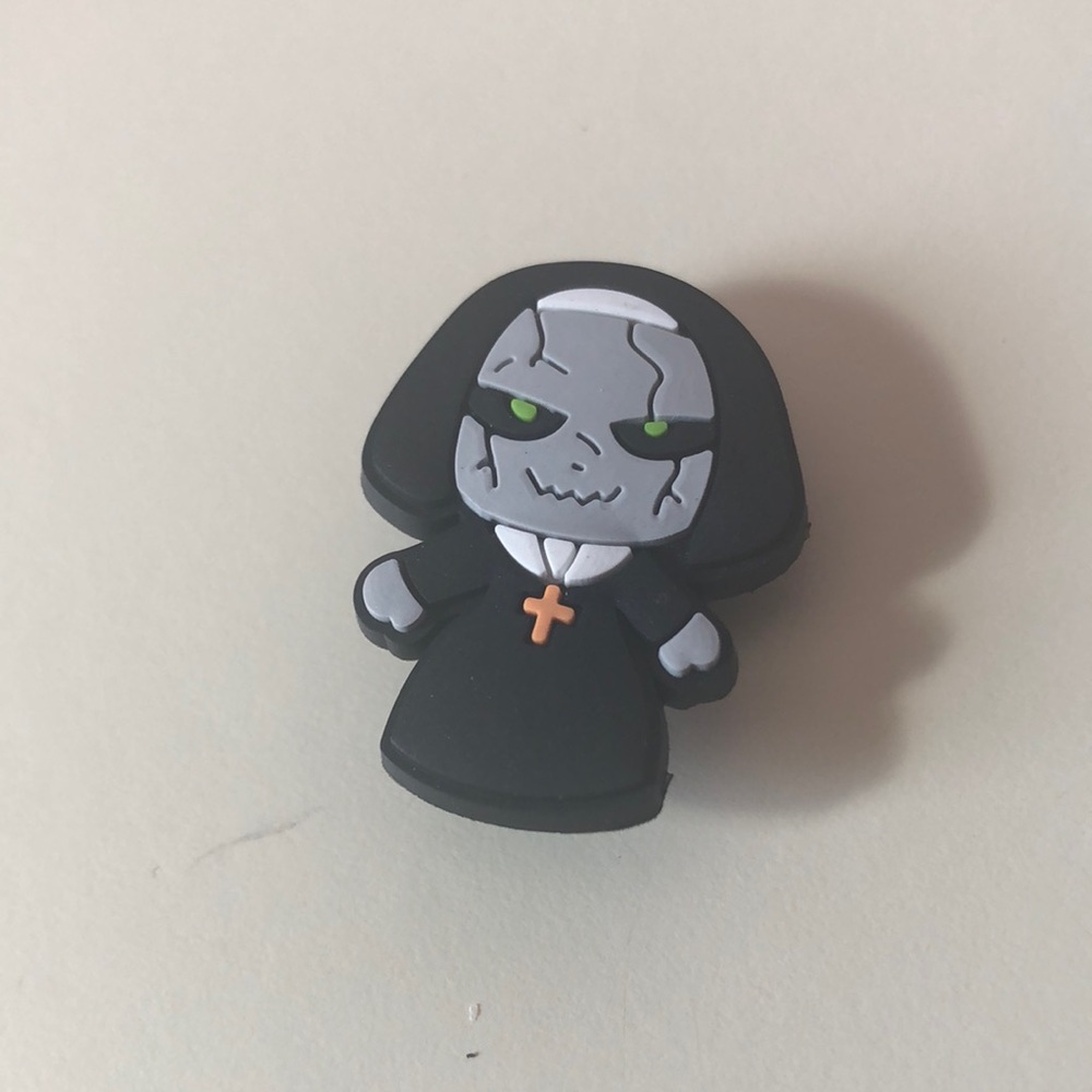 Nun croc charm